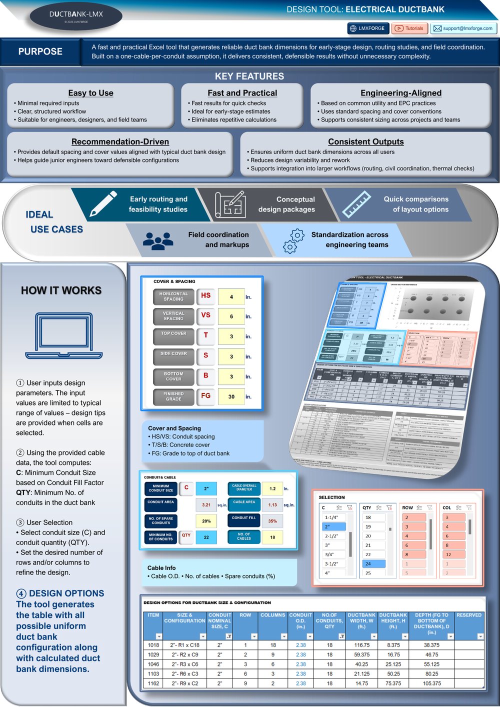 Ductbank-LMX Excel Design Tool